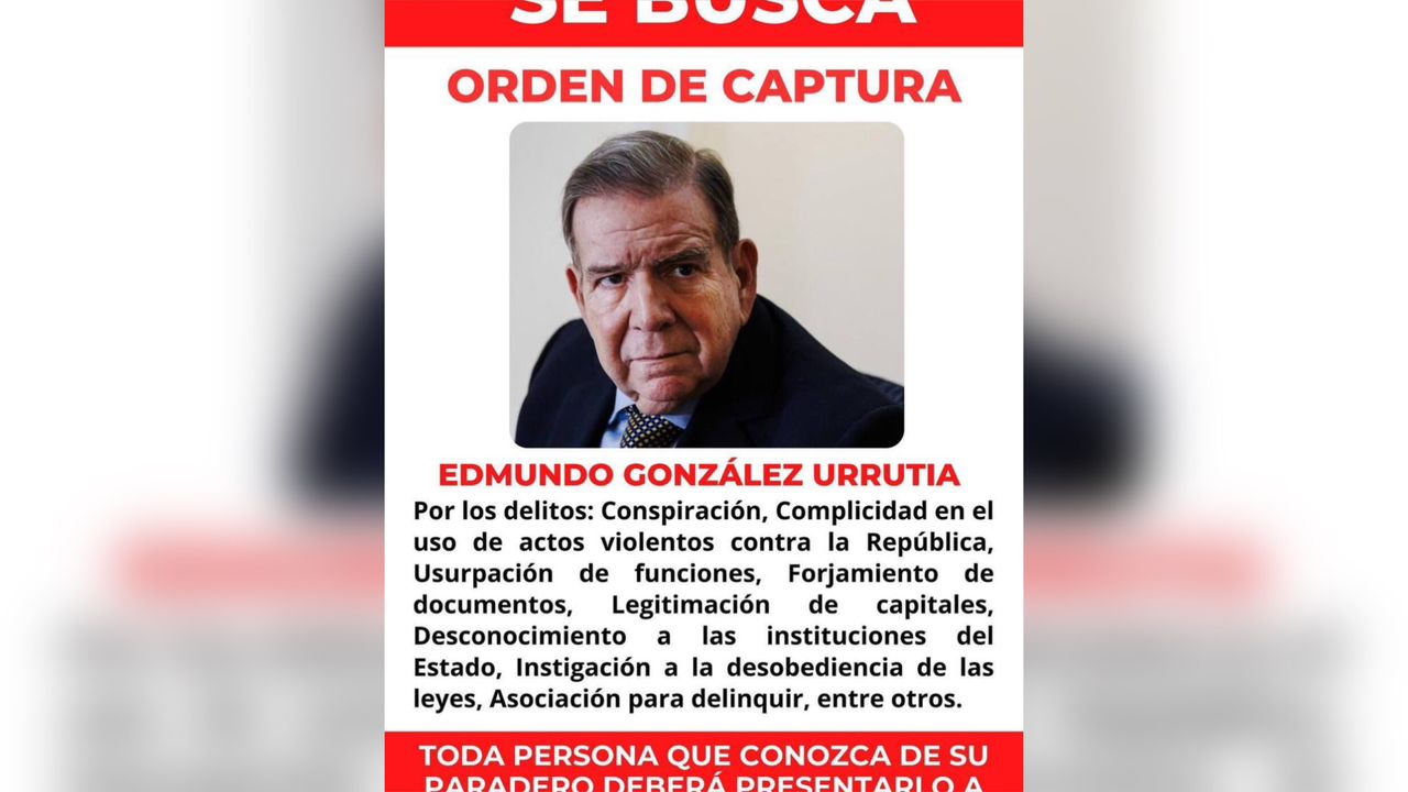 Cicpc ofrece 100 mil dólares a quien presente información sobre el paradero de Edmundo González Urrutia