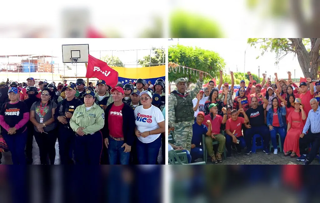 Oficialistas de Cabimas y Simón Bolívar se concentraron en respaldo a la juramentación del presidente Nicolás Maduro