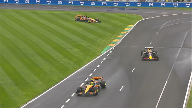 La lluvia y el caos tapan el ciclón McLaren; Norris sobrevive a todo y Max pesca el segundo