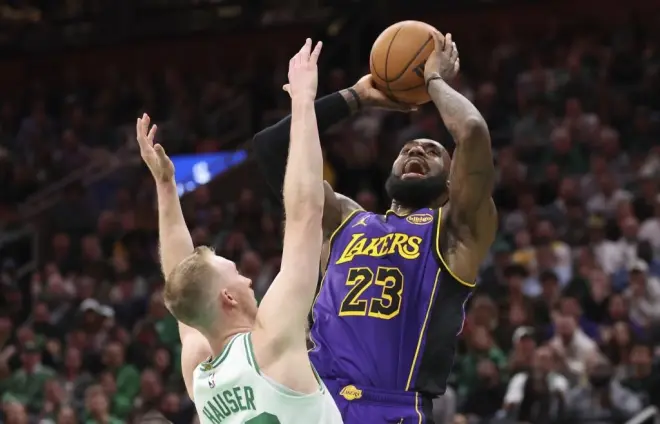 Los Celtics frenan el efecto Doncic y los Lakers pierden más que el clásico de la NBA: lesión de LeBron