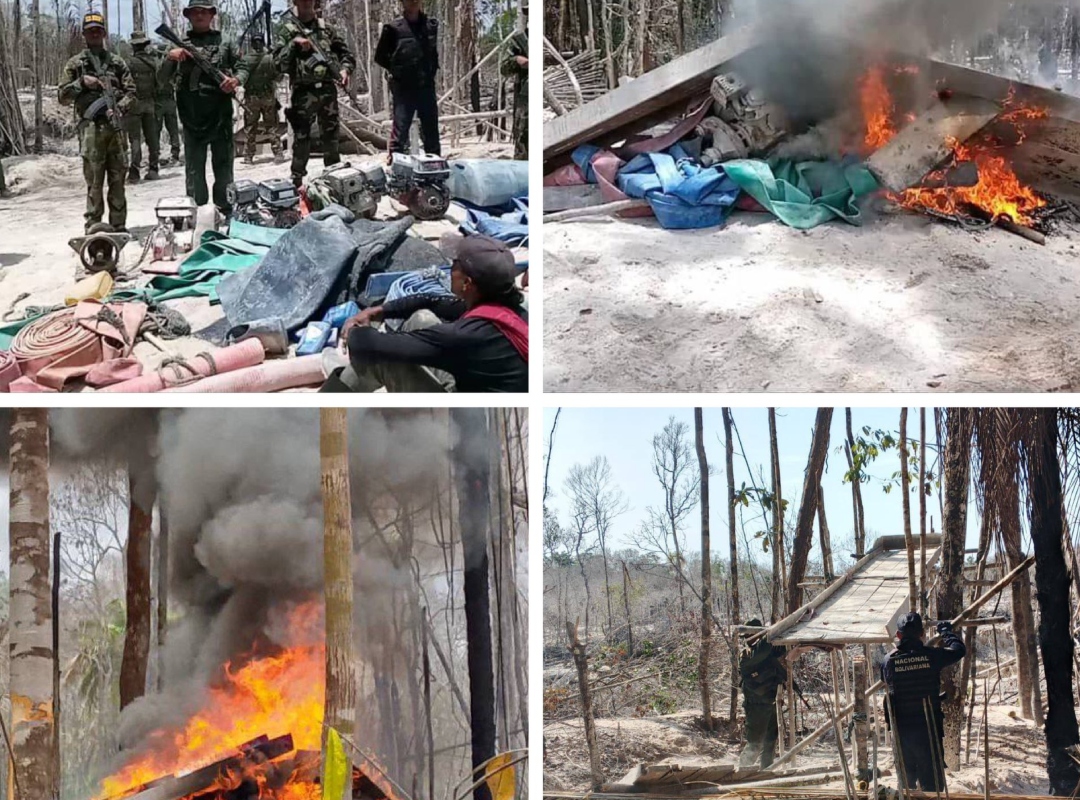 FANB desmantela campamento de minería ilegal en el estado Amazonas