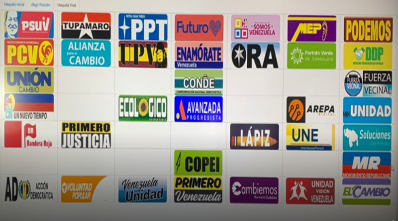 Partidos políticos definen posición en el tarjetón para elecciones del 25 de mayo