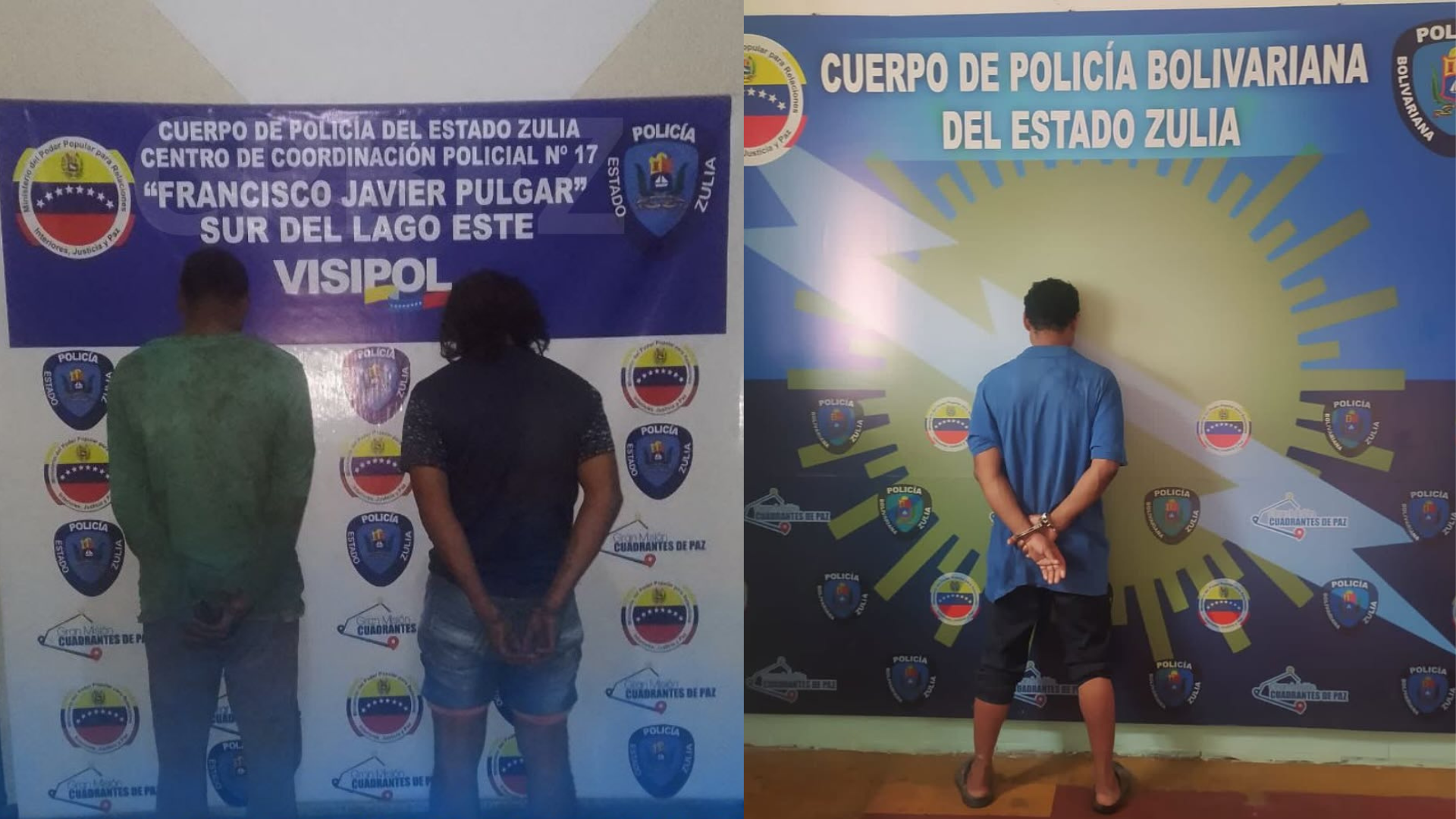 Tres detenidos por robo y hurto en Machiques y Francisco Javier Pulgar