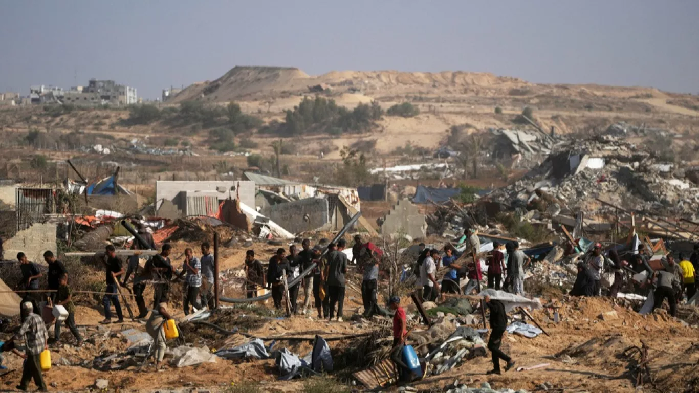 Al menos 47 heridos al invadir una multitud un centro de ayuda en Gaza