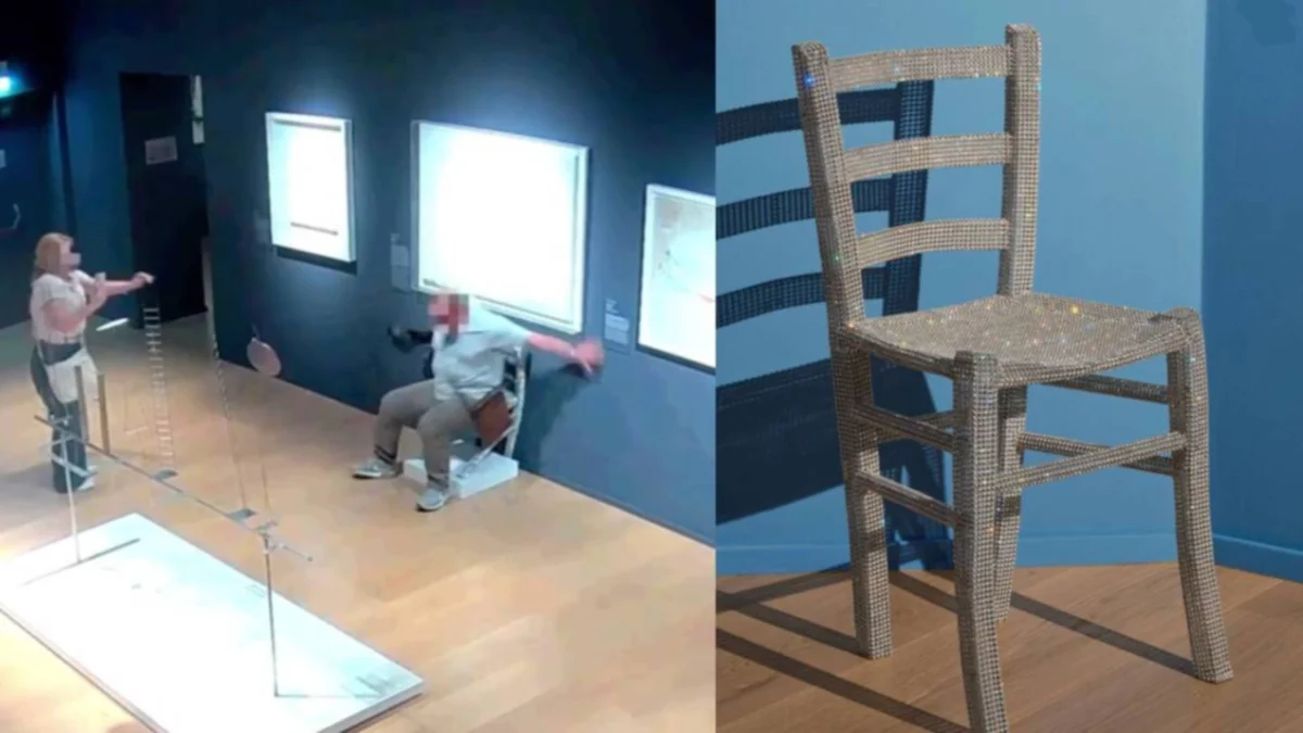 ¡ATENTADO AL ARTE! Turista destruye pieza de Swarovski en homenaje a Van Gogh