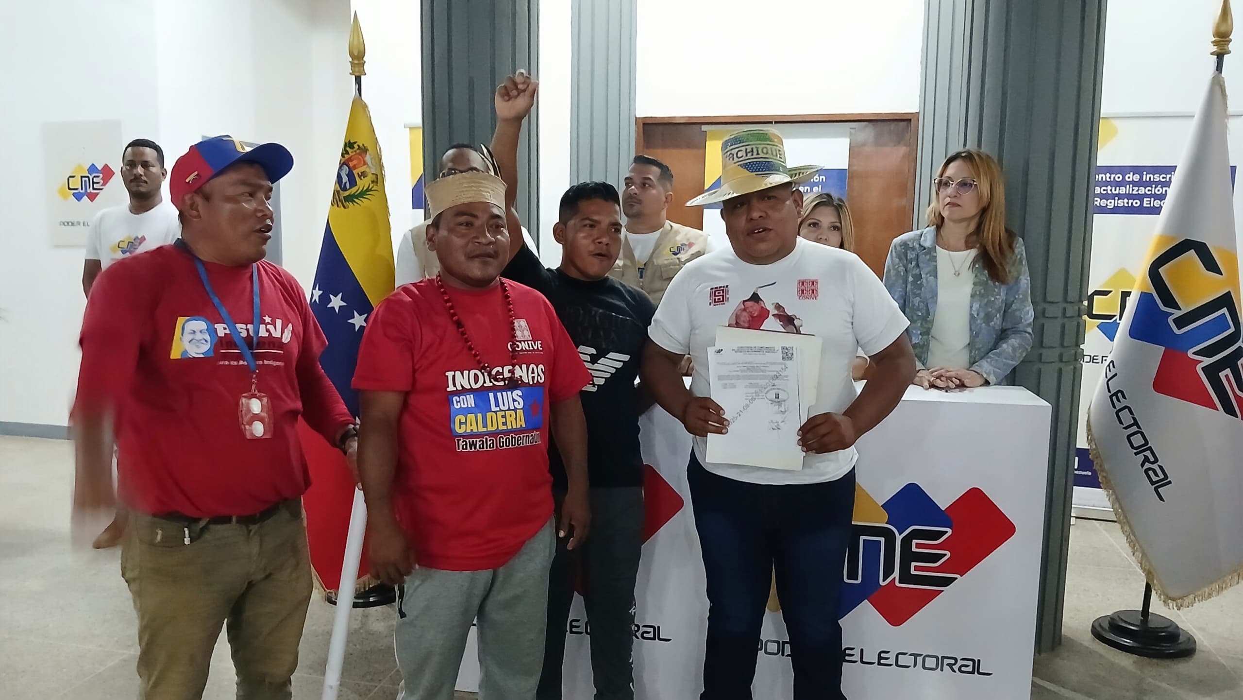 CONIVE inscribió ante el CNE candidatos y candidatas para concejalías indígenas del Zulia