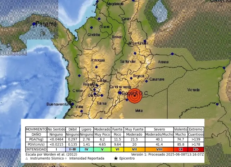 Fuerte sismo de 6.5 sacude Colombia y se percibe en Maracaibo
