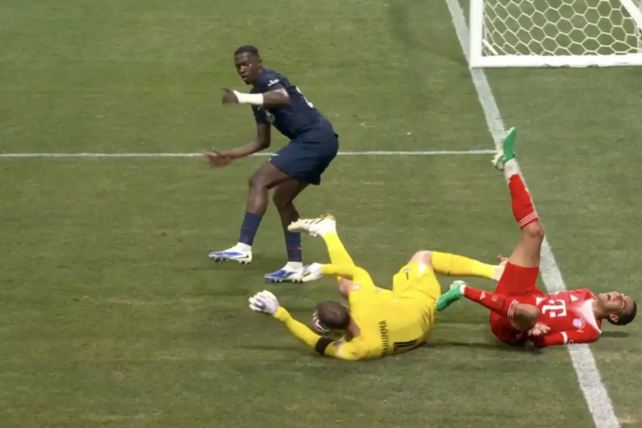 Jamal Musiala sufre una escalofriante lesión tras un choque con Donnarumma