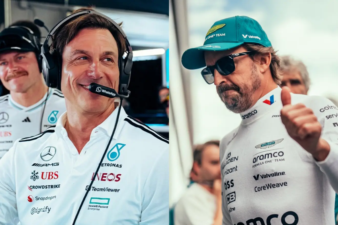 El jefe de Mercedes motiva a Alonso: “Espero mucho de Aston Martin en 2026”
