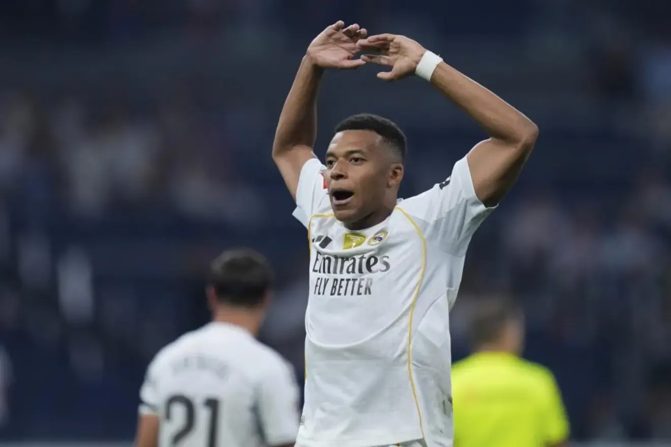 Real Madrid Mbappé estrena la cuenta goleadora del Madrid
