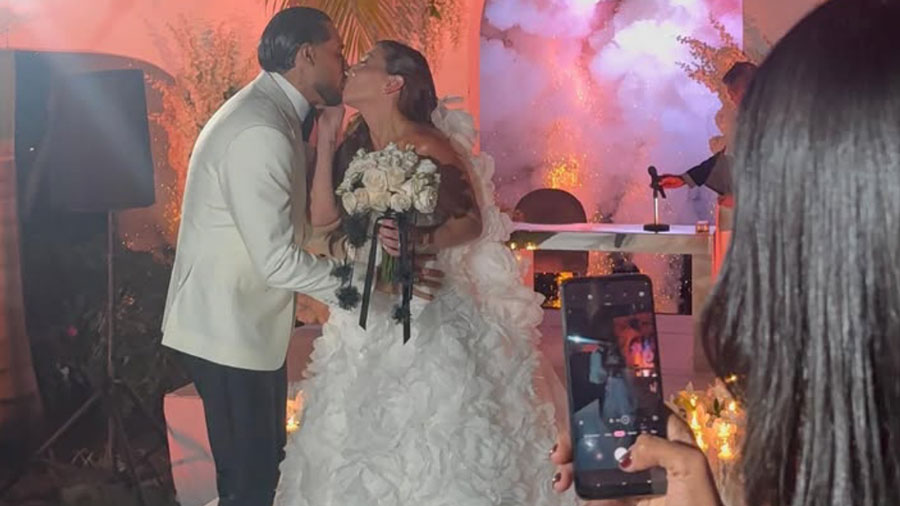 Ronald Borjas contrajo matrimonio con Carolina Tepedino en Caracas