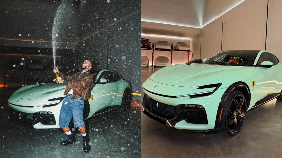 Maluma estrenó su Ferrari único en el mundo y un día después fue detenido por el tránsito de Medellín