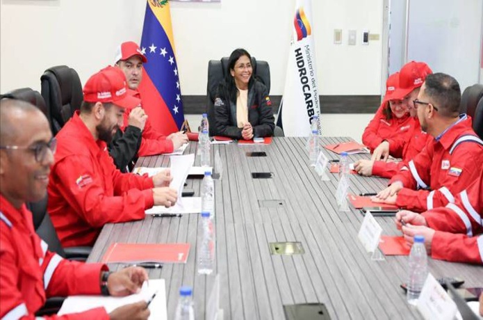 Vicepresidenta venezolana asegura que el sistema de refinación está preparado ante “potenciales agresiones”
