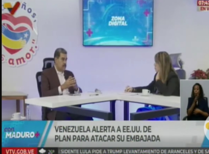 Maduro informa sobre coordinaciones con EEUU para el resguardo de su sede diplomática: La reacción fue positiva