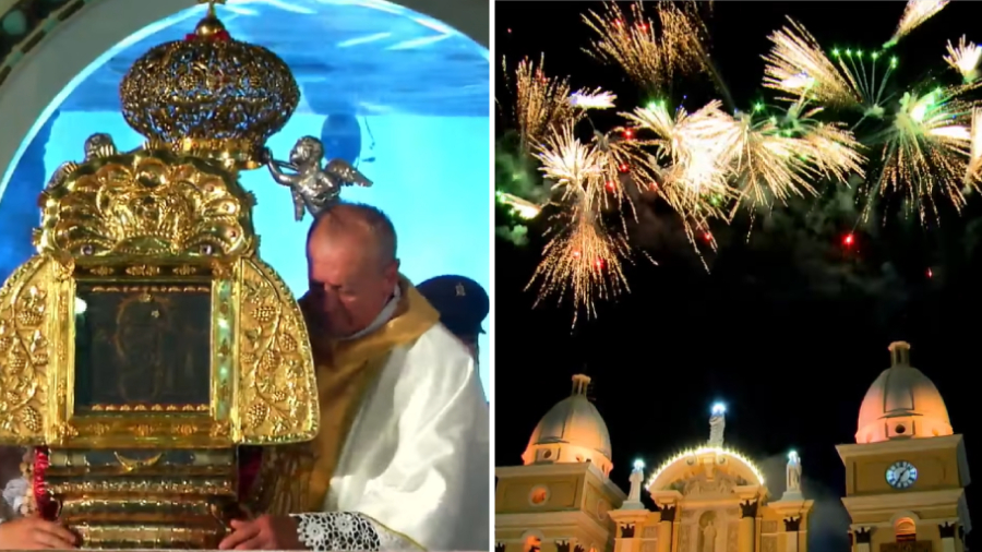 Fe y Tradición se Dieron Cita en la Solemne Bajada de la Virgen de Chiquinquirá