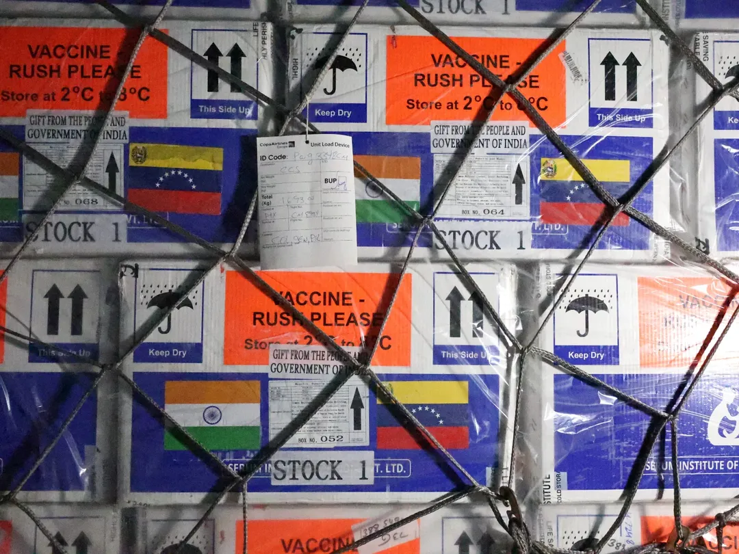 Venezuela recibe 135 mil vacunas de la India para fortalecer su Programa Nacional de Inmunización