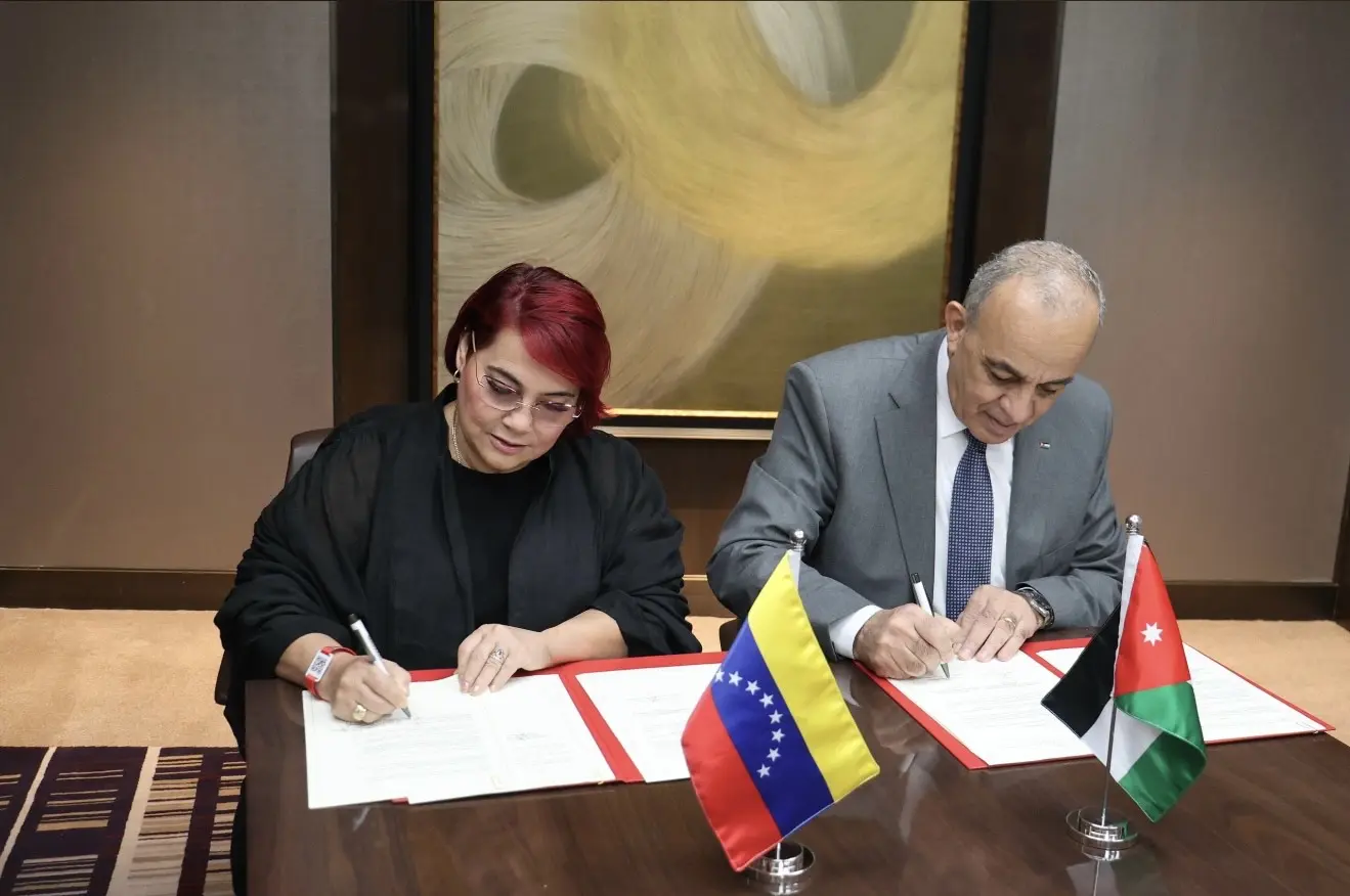 Venezuela y Jordania Firman Acuerdo para Impulsar el Intercambio Turístico y la Cooperación