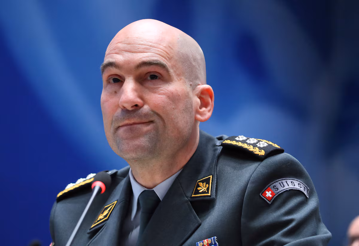 El jefe del ejército dice que Suiza no puede defenderse de un ataque a gran escala