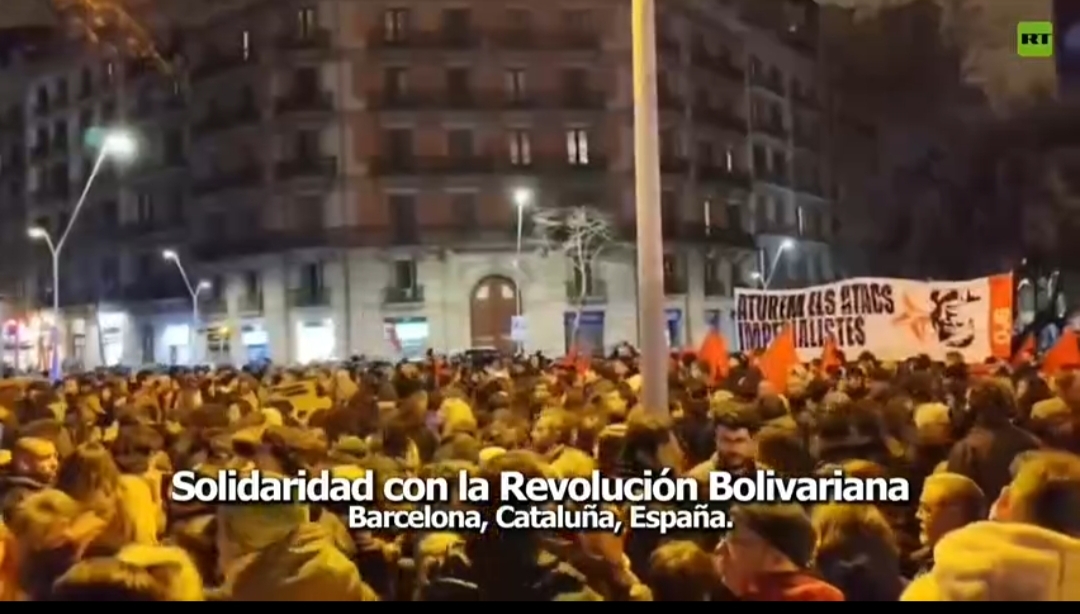 El canciller venezolano agradece protestas en España y una líder de Podemos pide romper relaciones con EE.UU.