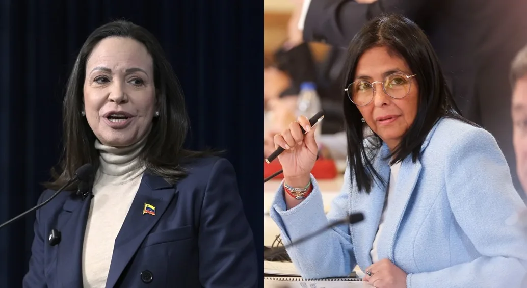 Delcy Rodríguez advierte a María Corina Machado sobre consecuencias de su regreso a Venezuela