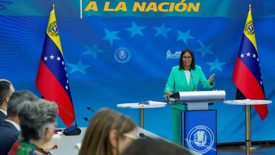 Delcy Rodríguez advierte: “Quienes aspiren a privatizar Pdvsa se encontrarán con un pueblo decidido a defender sus recursos”