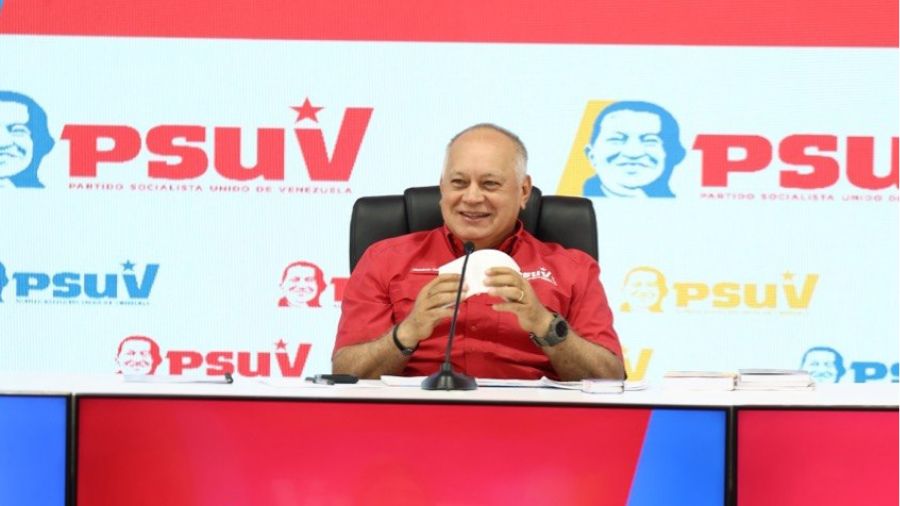 Diosdado Cabello envía mensaje de solidaridad a Nicolás Maduro y Cilia Flores desde la rueda de prensa del PSUV